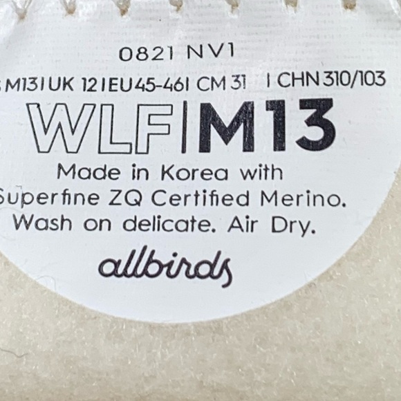 NEW Wool Lounger Fluff Mens 13 Natural White Cream Merino Wool MF1MAWW130‎ - Picture 2 of 12